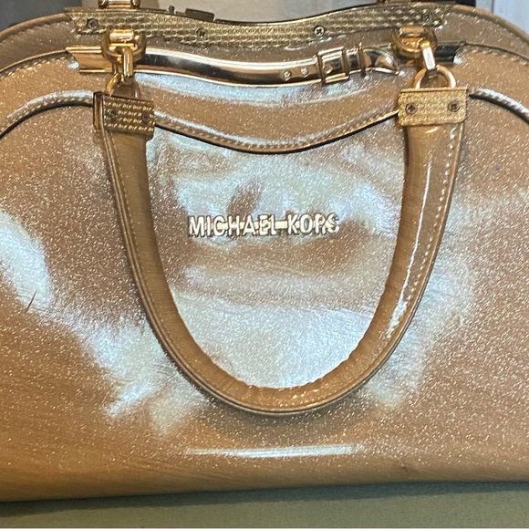 Michael Kors Handbags - Michael Kors Metallic Gold purse with Dual Top Handles